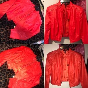 Orange Bomber Jacket
